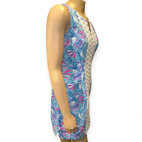 Lilly Pulitzer "My Fans" sleeveless shift mini dress for Target collection sz 4 - Picture 7 of 12